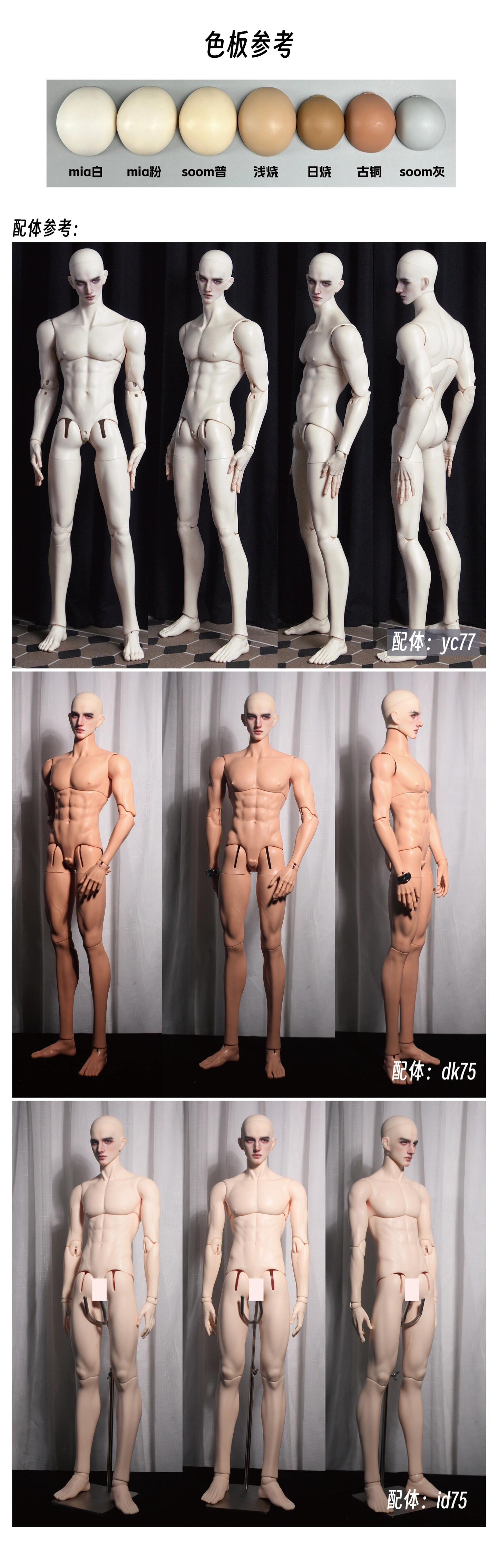 Spirit Mist Doll 1/4 & 75cm BJD head Lucian