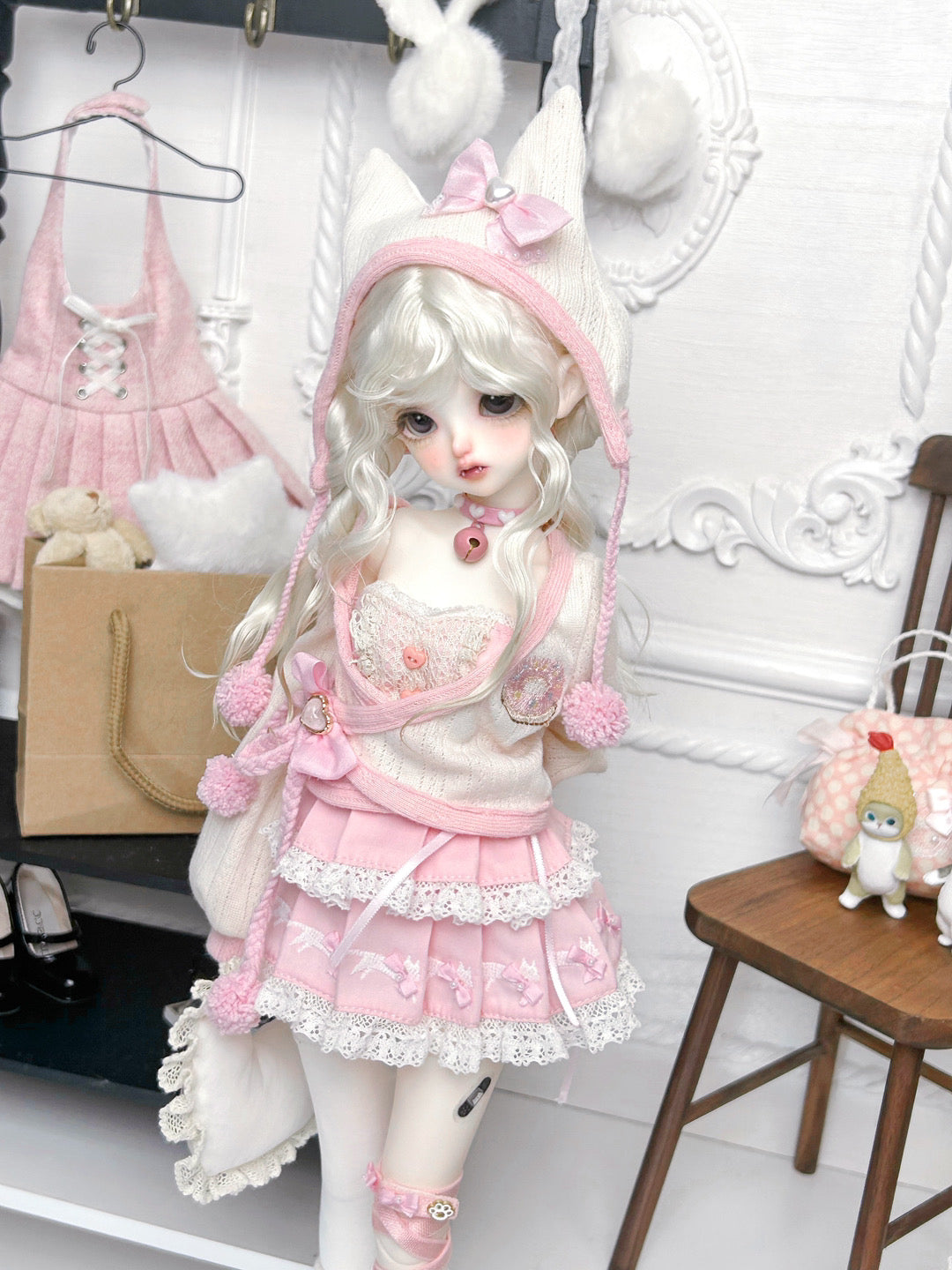 Sweet Cat Diary 1/6 & 1/4 pink clothing