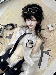 The bad world researcher 1/4 BaiYan bjd head