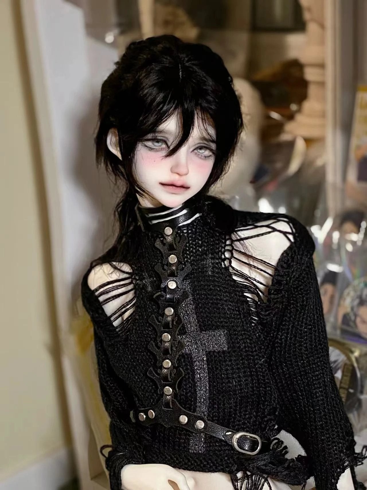 The bad world researcher 1/4 BaiYan bjd head