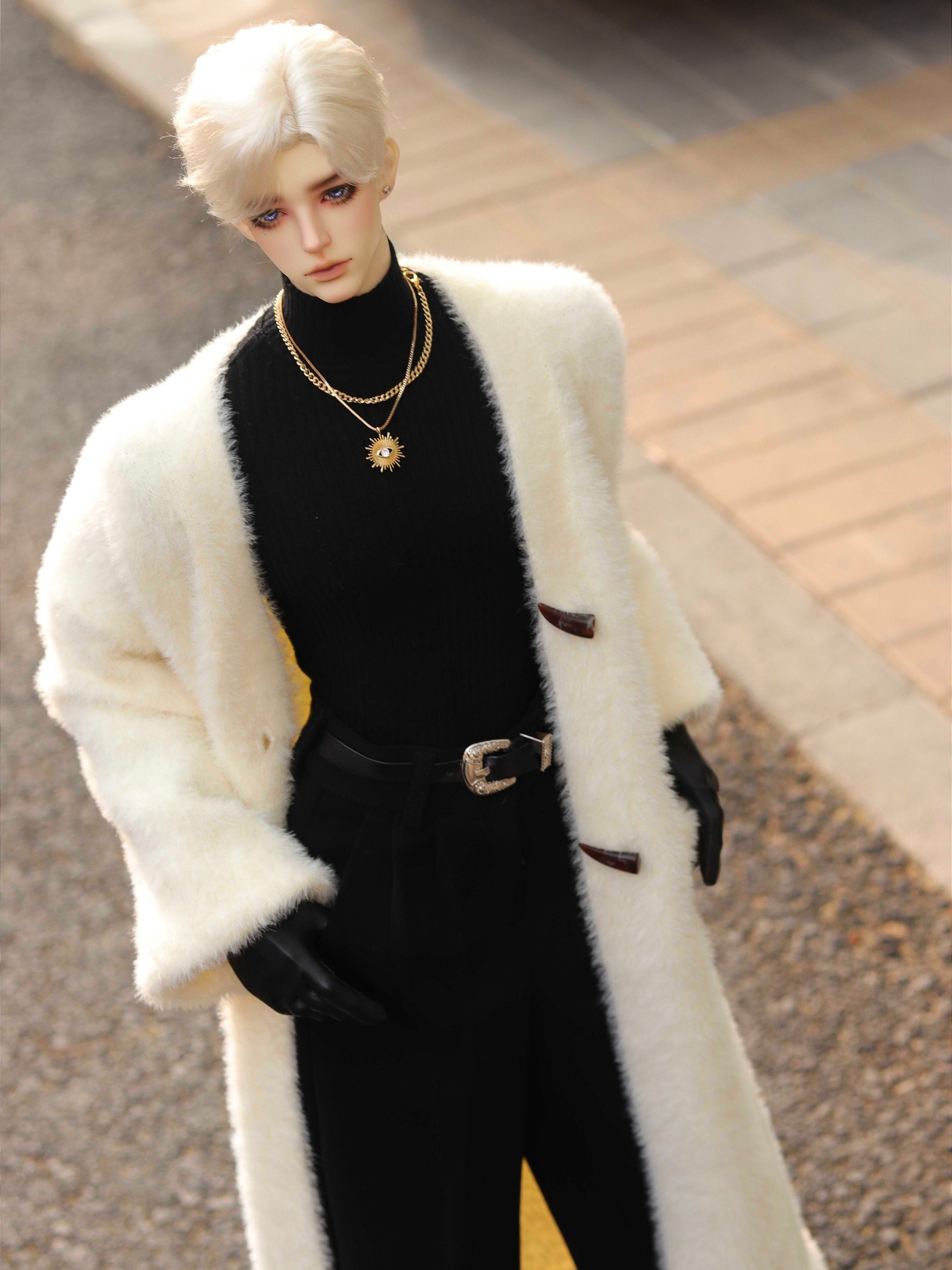 Tod Faux Mink Long Cardigan 1/3 BJD Clothes For Soom ID75