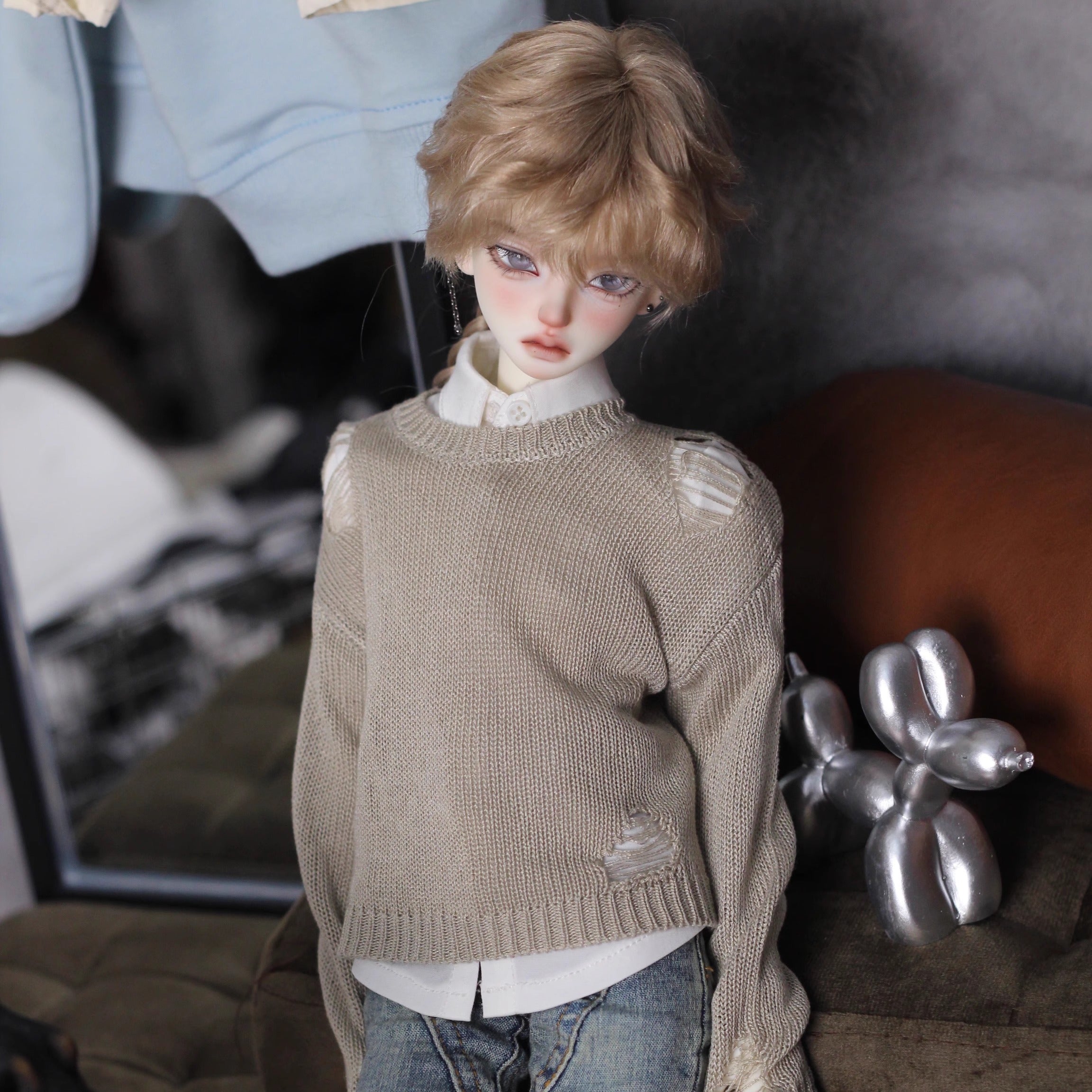 WonderlandDoll Leon mini 1/4 head full set bjd wld