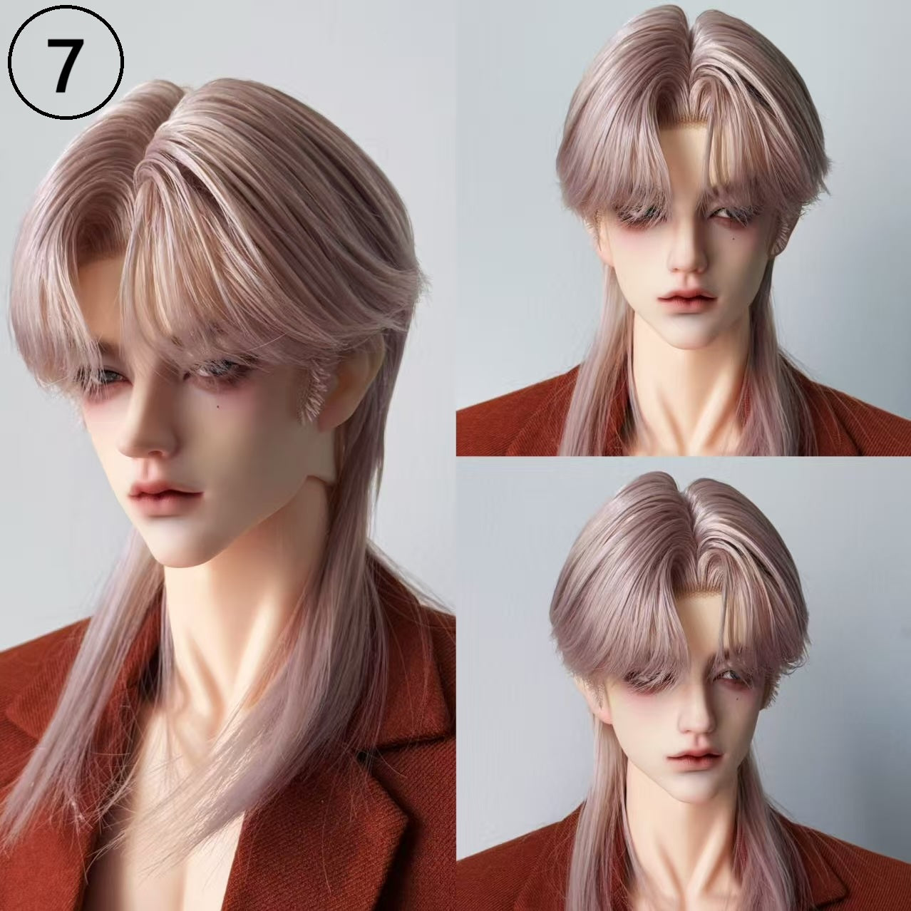 XingXi 70 & 75cm uncle BJD wig