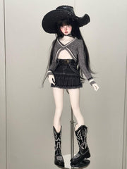 Cute Studio Swamp Tribe Cowboy Boots/Hat For 1/4 BJD Doll - DollSpherebjd