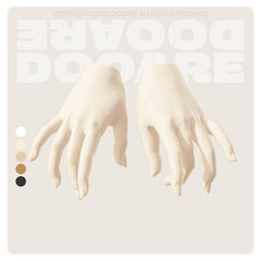 Dooare Second Generation White Muscle BJD Body with Movable Plug-in Joints for 1/6 Female - DollSpherebjd