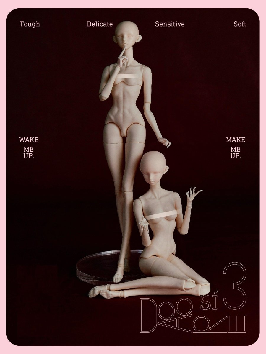 Dooare Third Generation Siren Naked BJD Body for 1/6 Female - DollSpherebjd