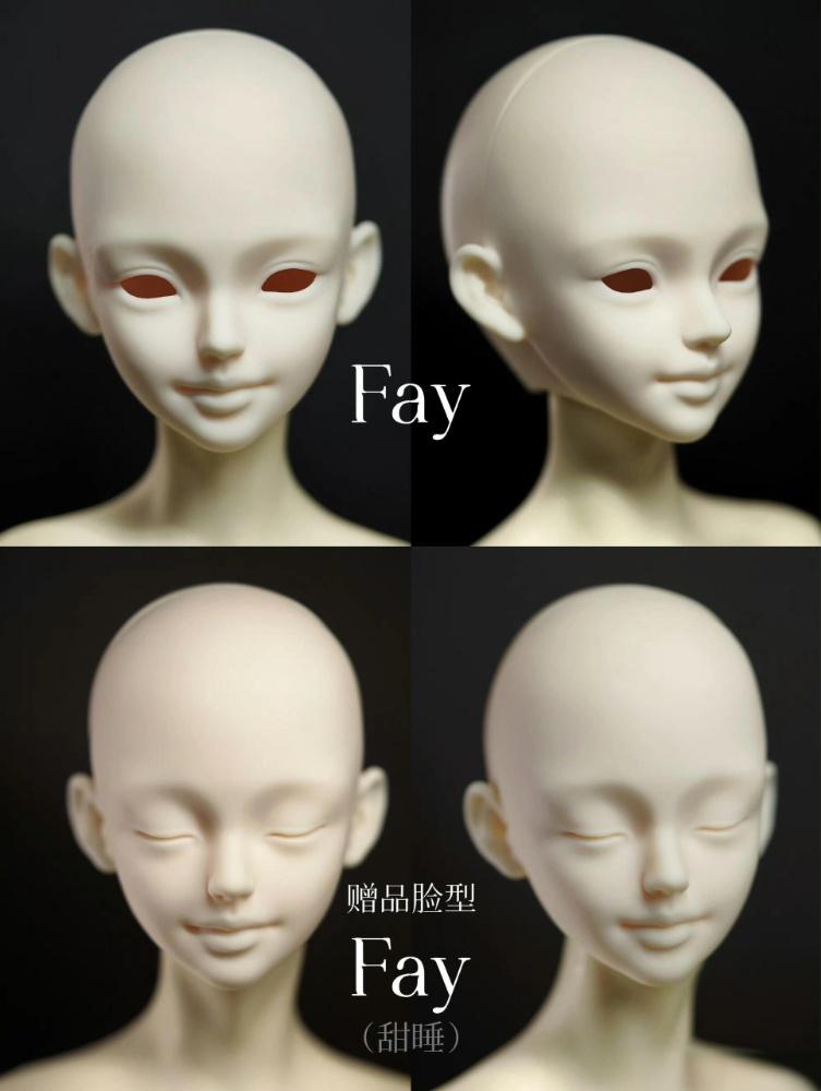 Tianba 1/3 bjd head Fay & Lynn