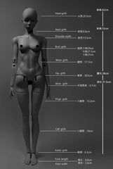 ImplDoll 62cm female Body BJD